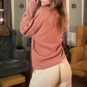 Time and Tru Women's Warm salmon Sweater